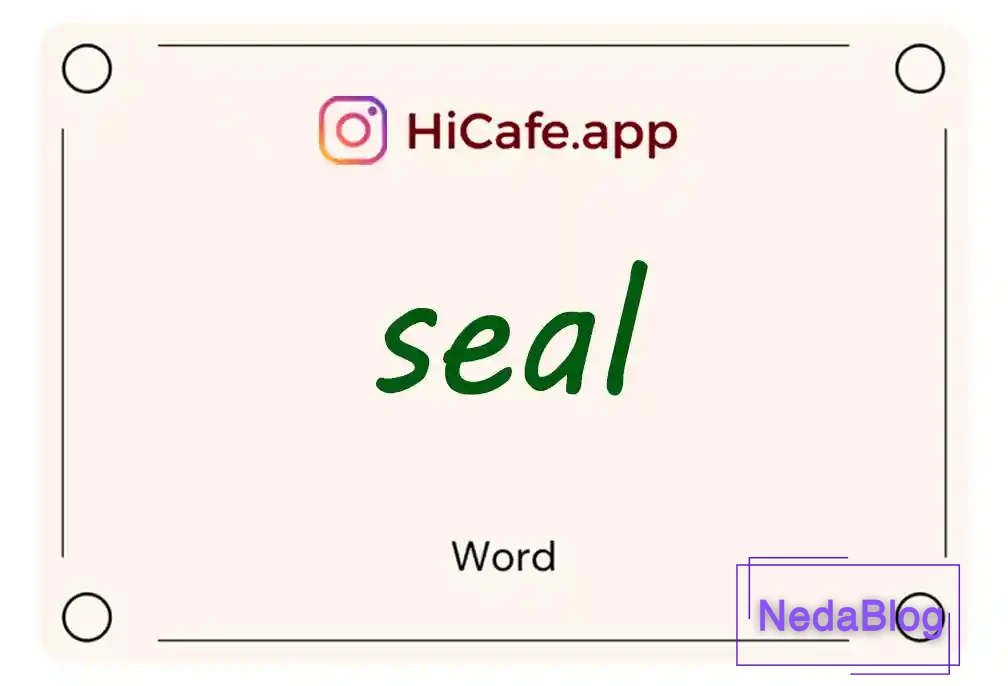 Meaning and usage of seal word