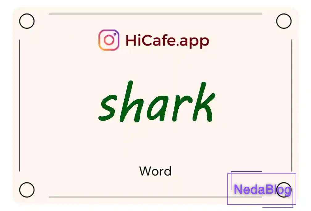 Meaning and usage of shark word