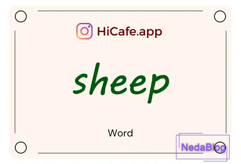 Meaning and usage of sheep word