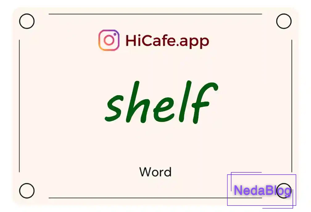 Meaning and usage of shelf word