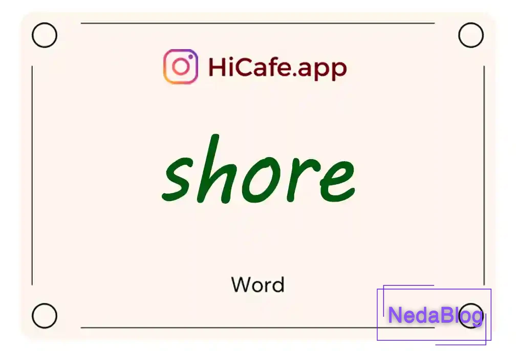 Meaning and usage of shore word