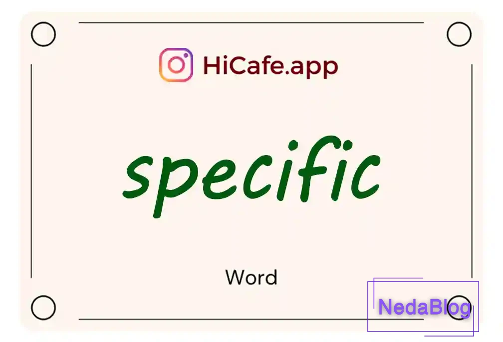 Meaning and usage of specific word