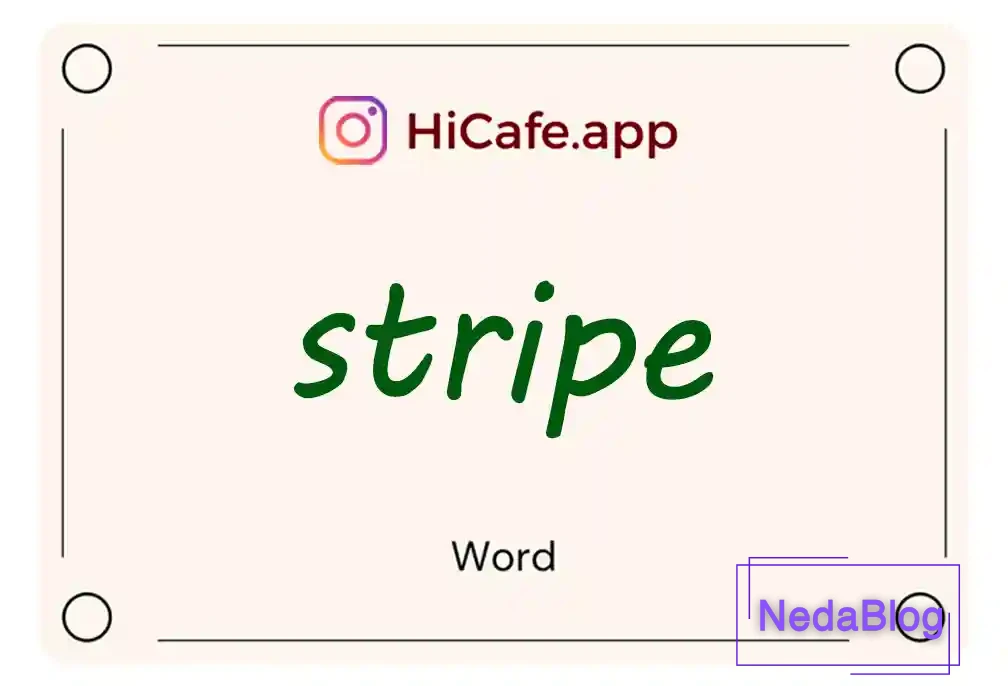 Meaning and usage of stripe word