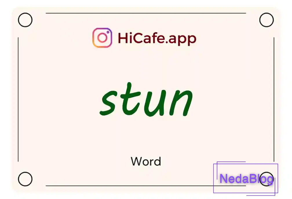 Meaning and usage of stun word