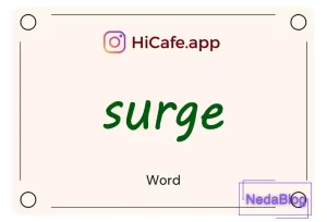 Meaning and usage of surge word