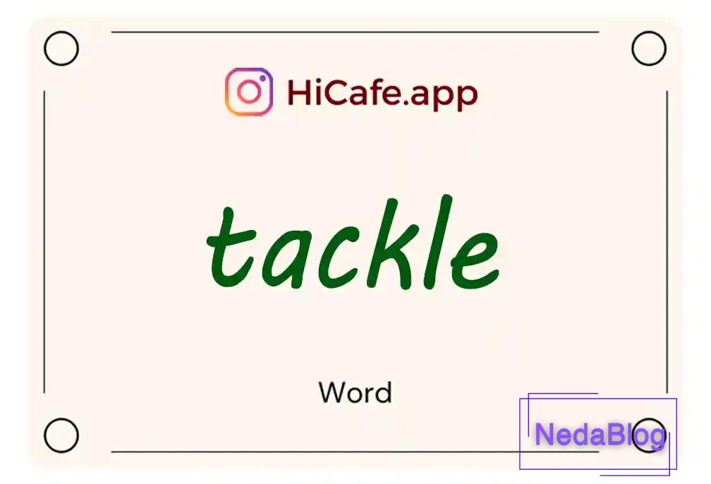 Meaning and usage of tackle word