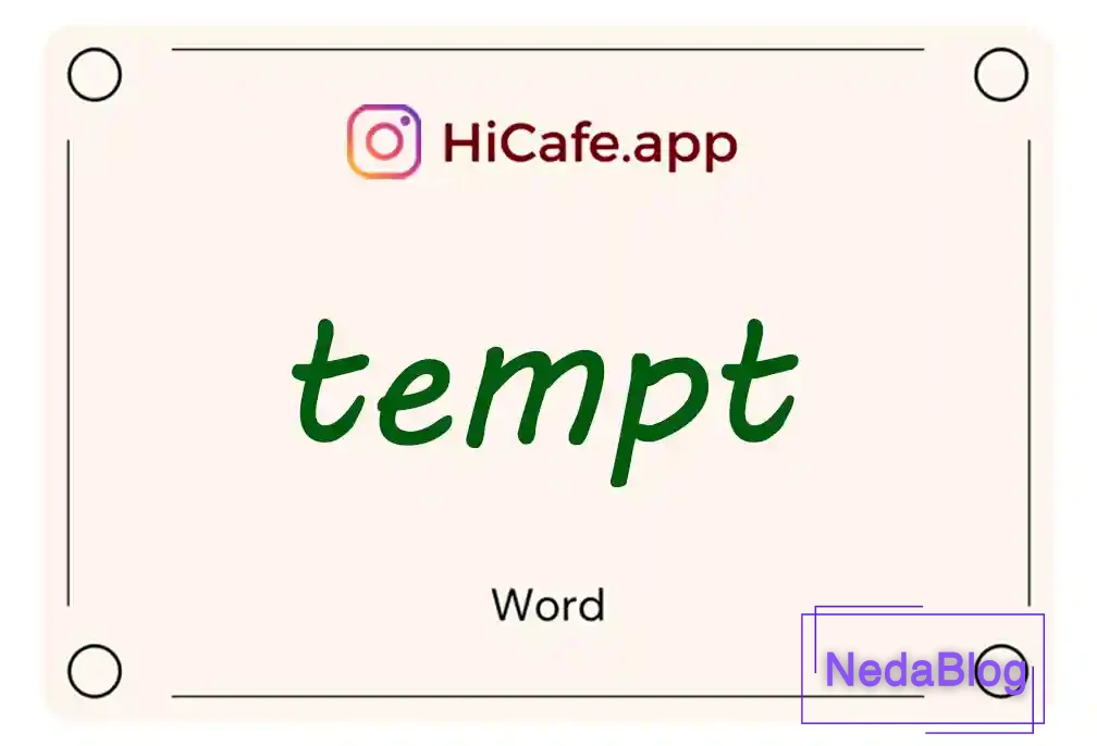 Meaning and usage of tempt word
