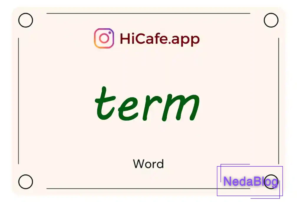 Meaning and usage of term word