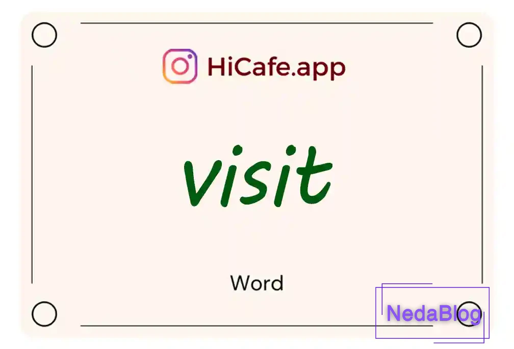 Meaning and usage of visit word