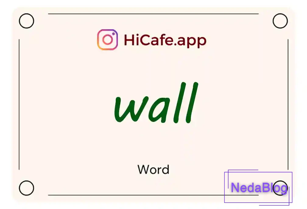 Meaning and usage of wall word