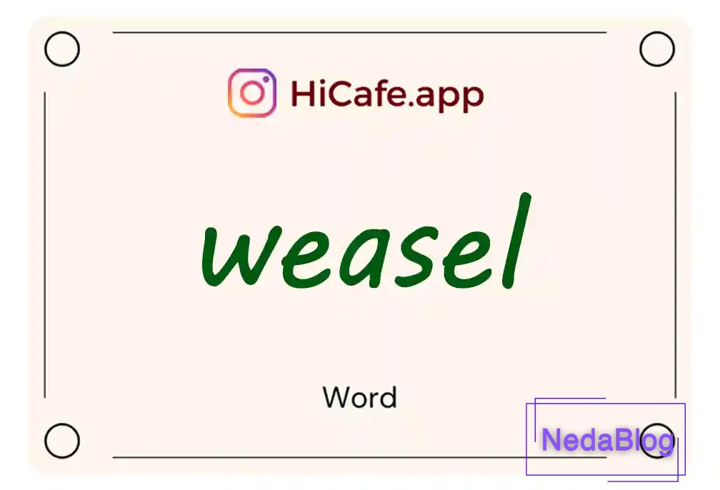 Meaning and usage of weasel word