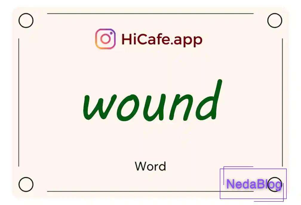 Meaning and usage of wound word