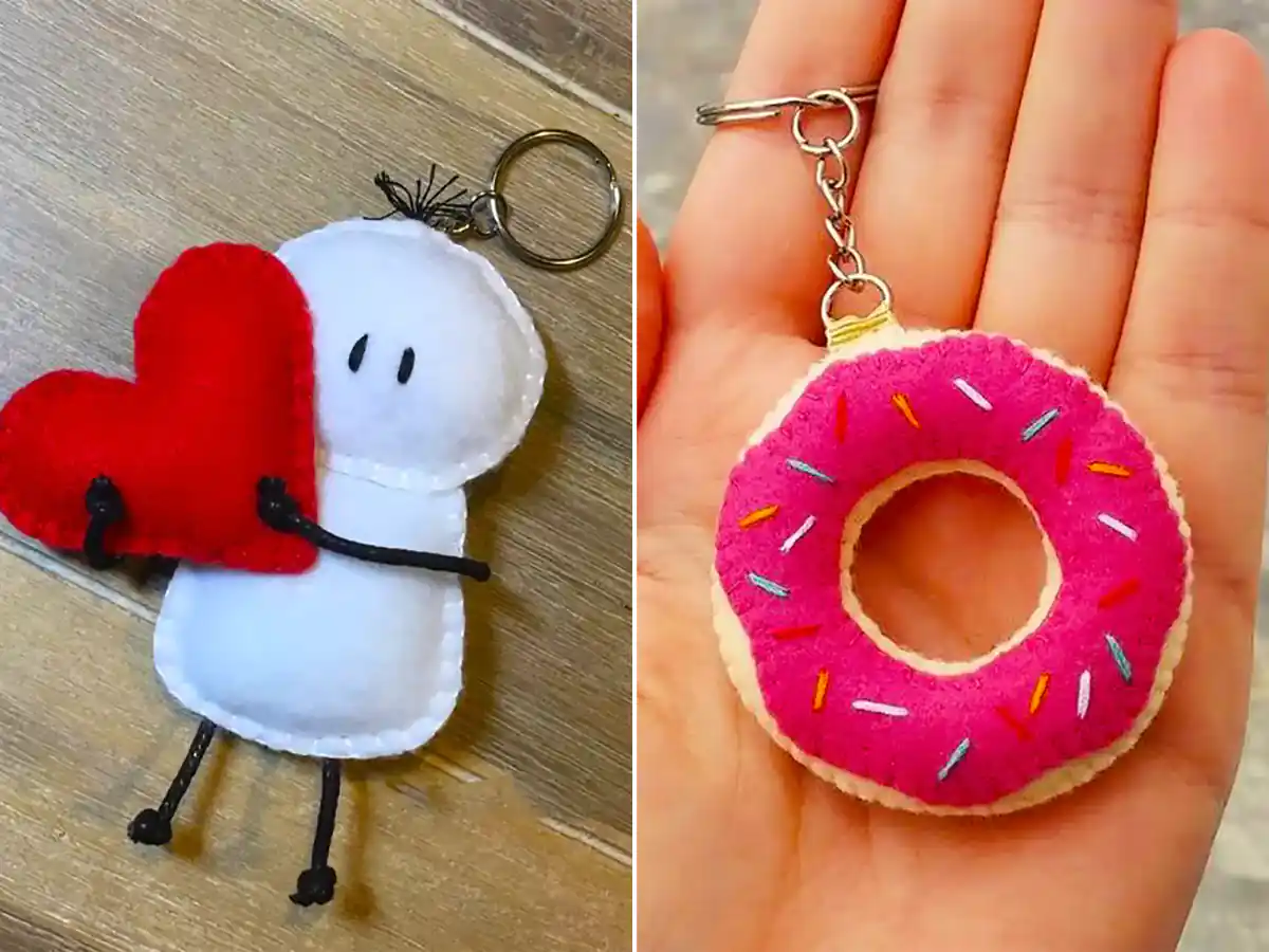 جاکلیدی نمدی زیبا و ترند