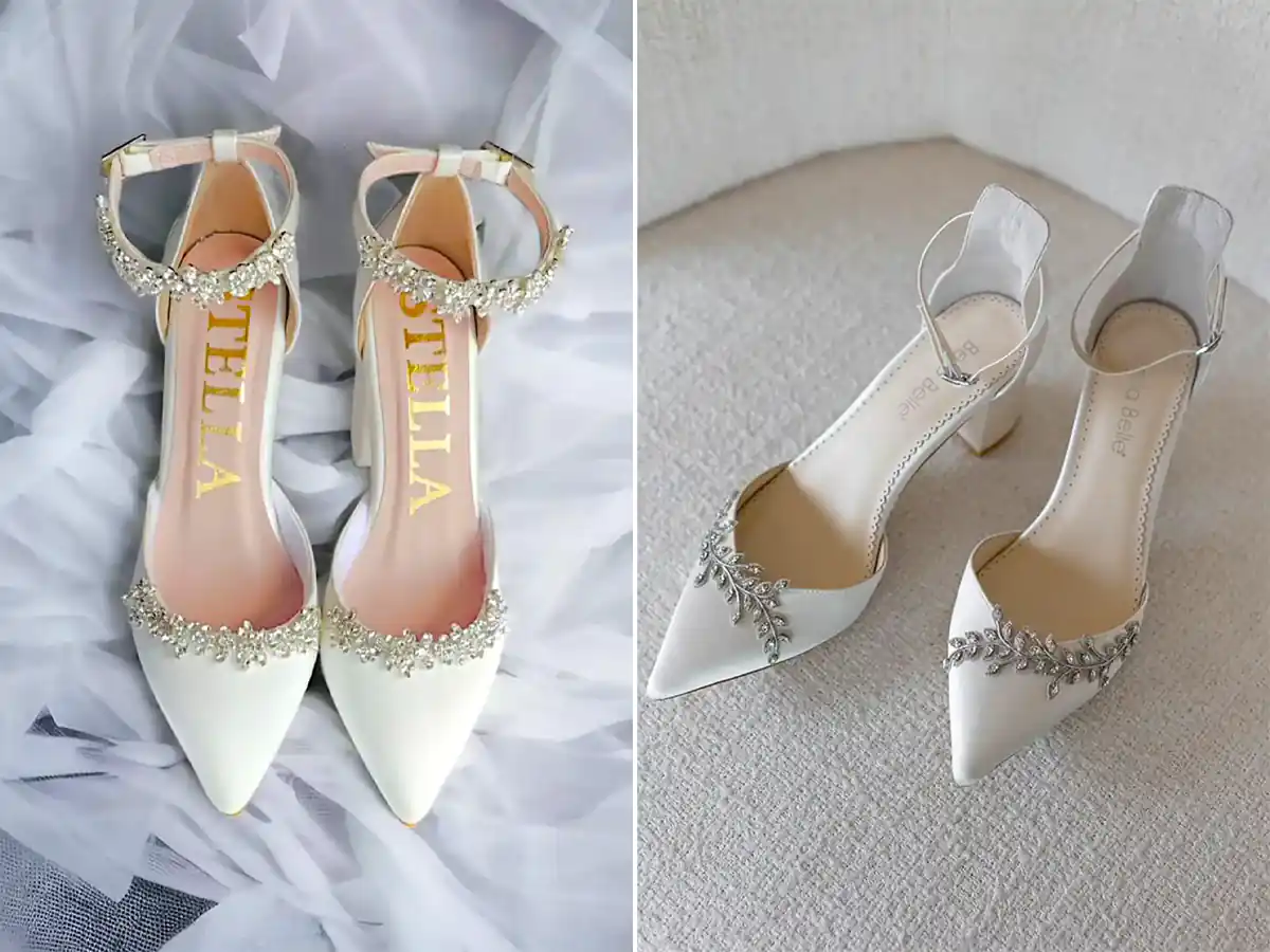کفش مجلسی سفید شیک
