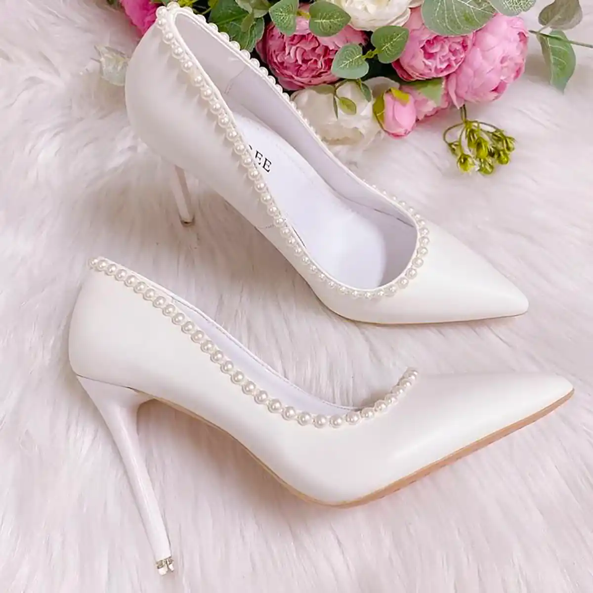 کفش مجلسی سفید شیک