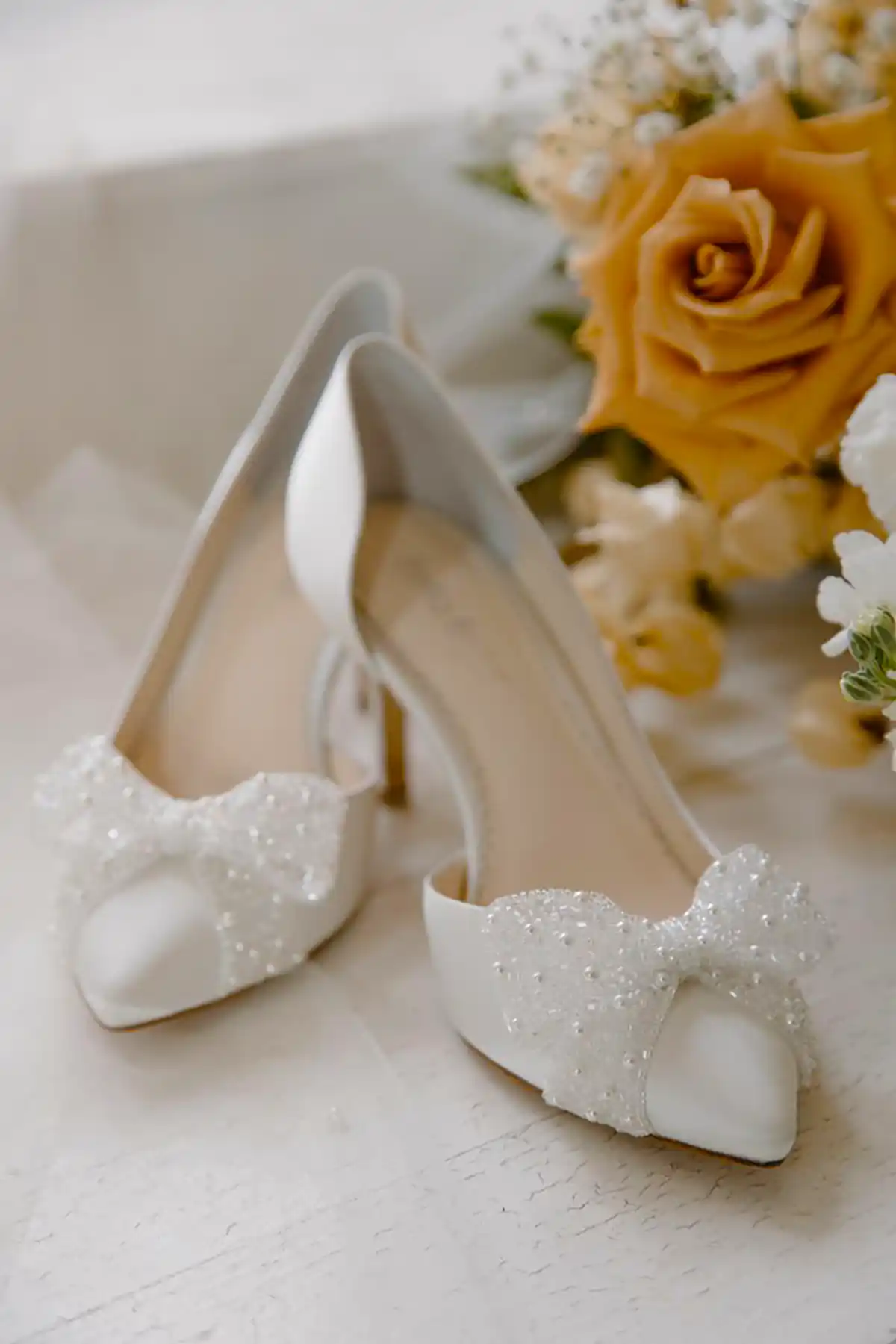 کفش مجلسی سفید شیک