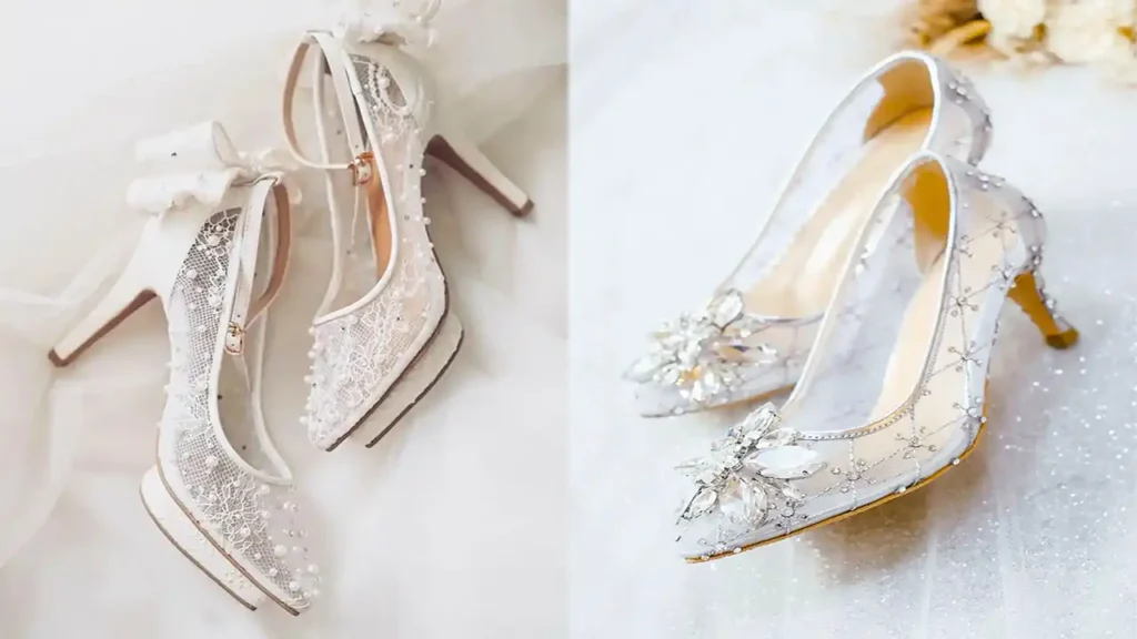 کفش سفید نامزدی شیک + خاص ترین و جدیدترین مدل های کفش سفید نامزدی ترند امسال