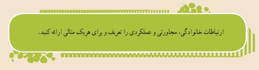 جواب صفحه 82 تفکر و سبک زندگی هفتم