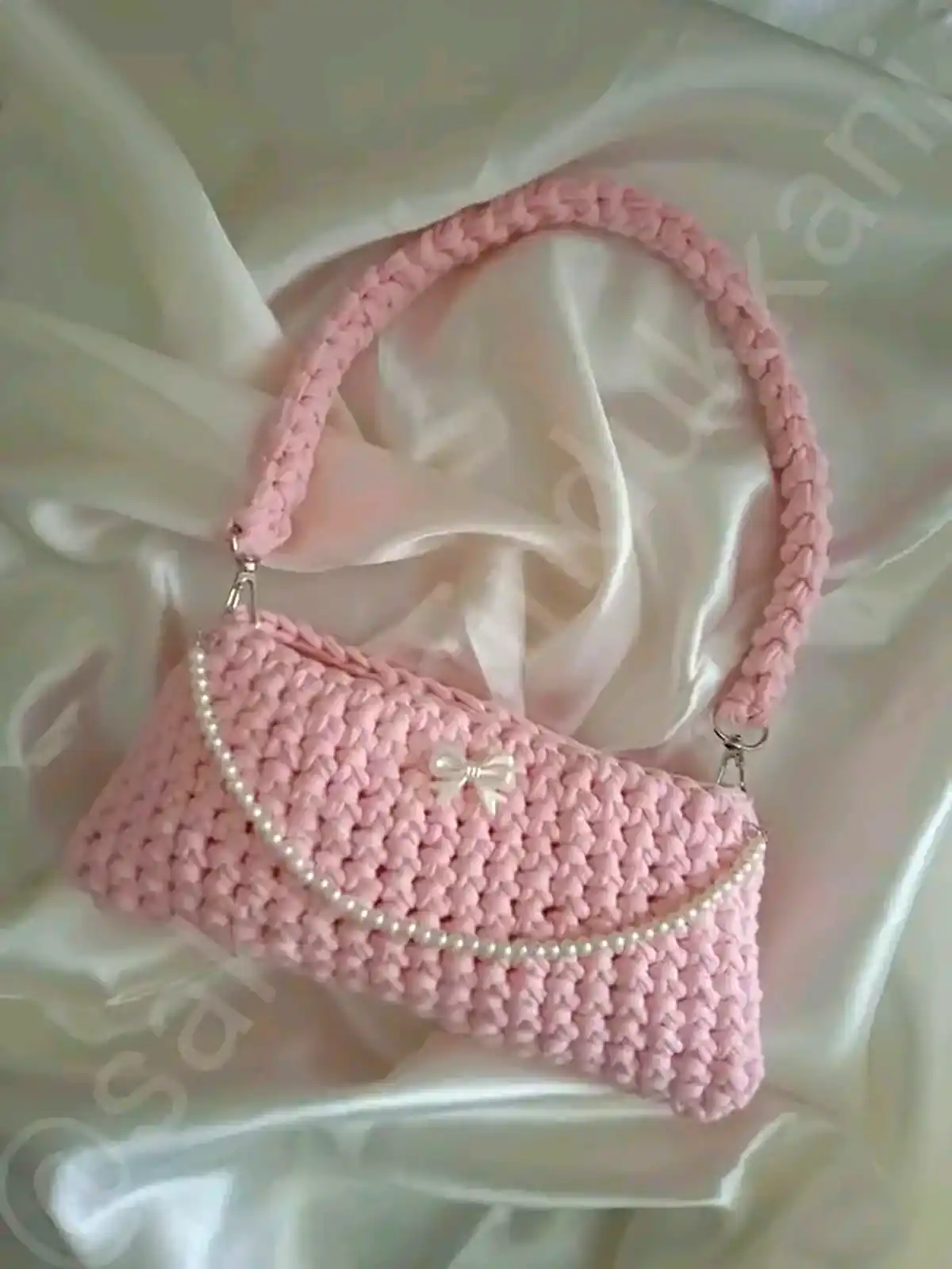 کیف دستی بافتنی شیک