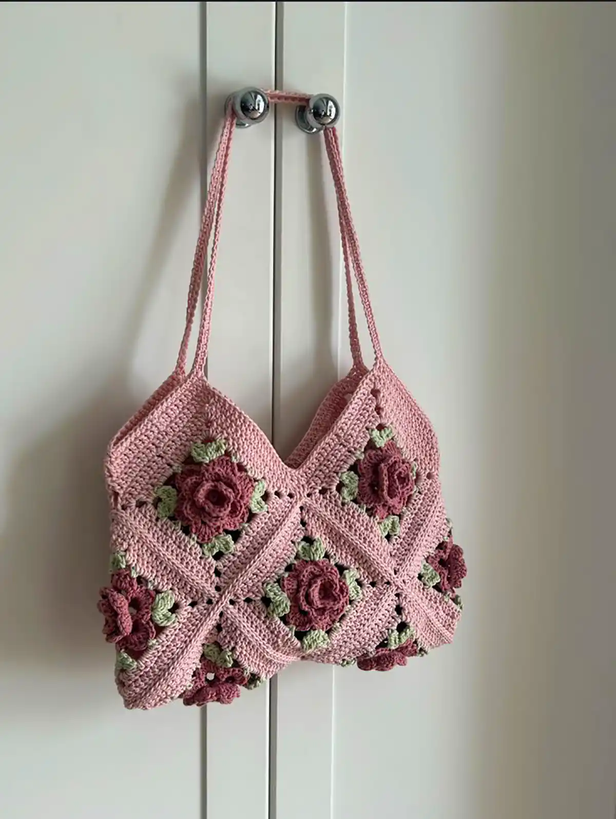 کیف دستی بافتنی شیک