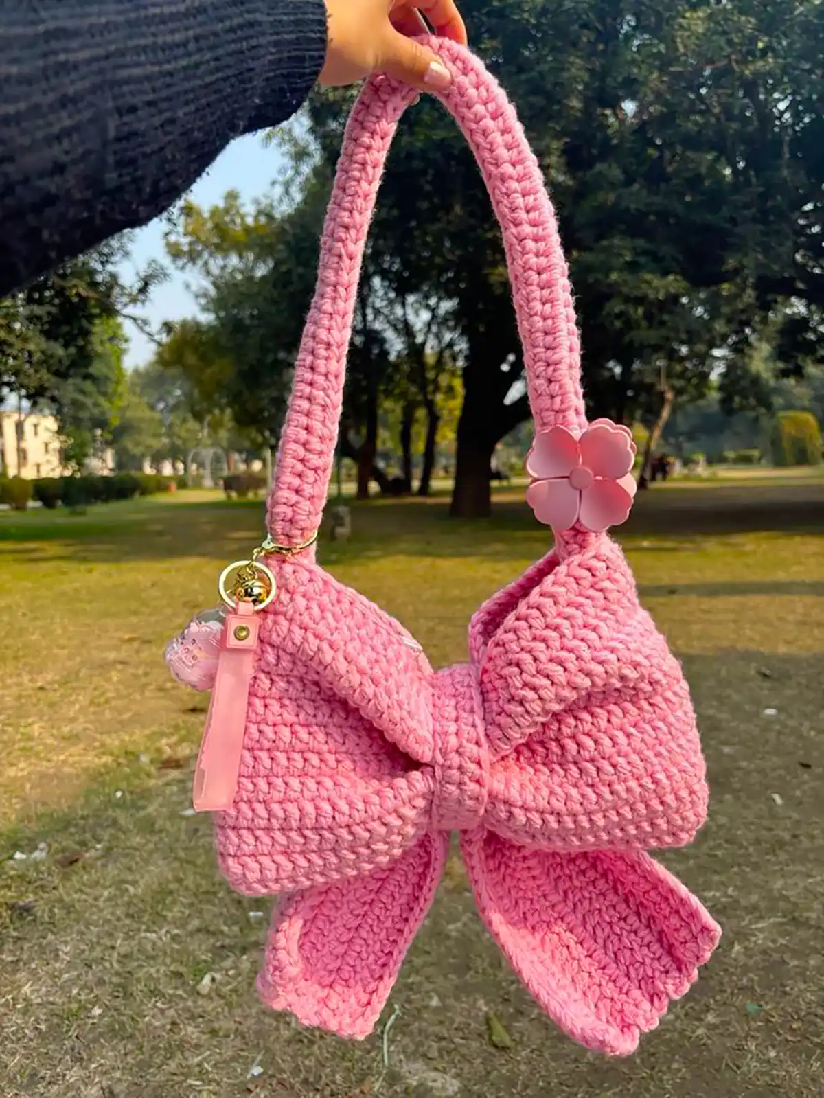 کیف دستی بافتنی شیک