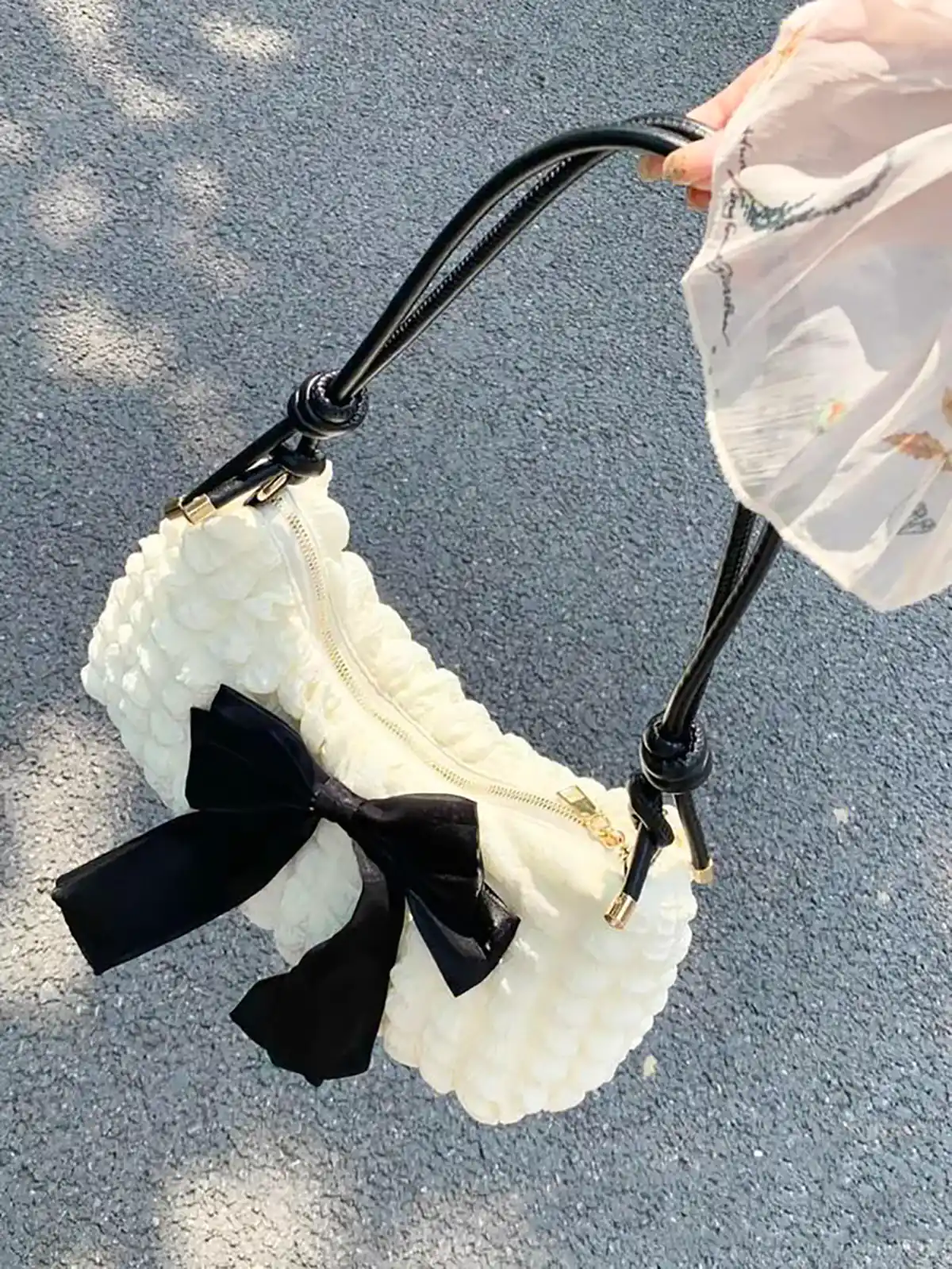 کیف دستی بافتنی شیک