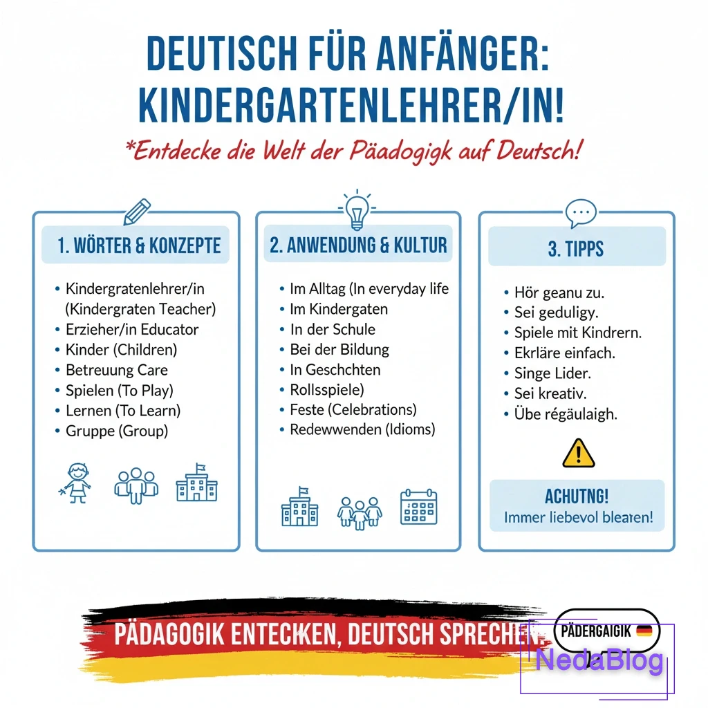 مربی مهد کودک به آلمانی