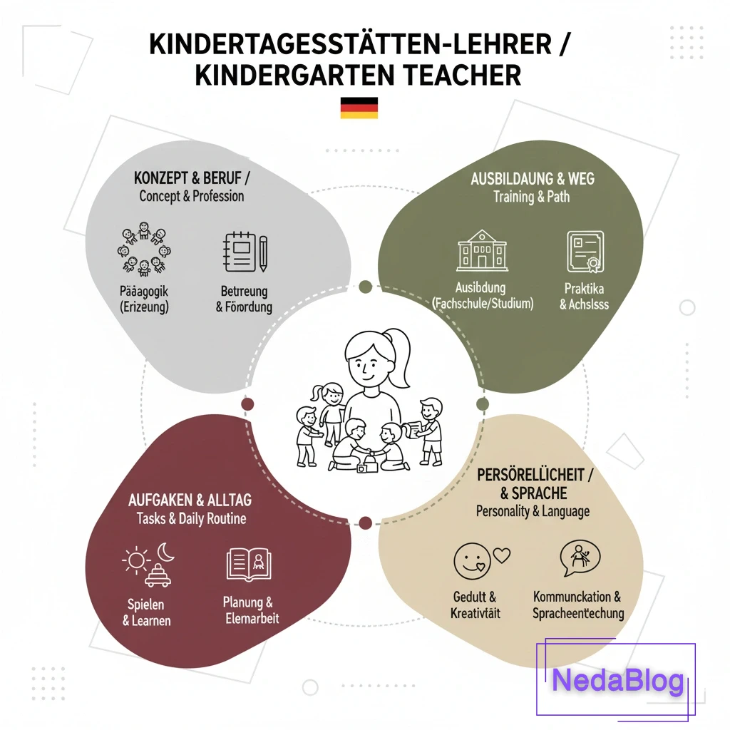 مربی مهد کودک به آلمانی
