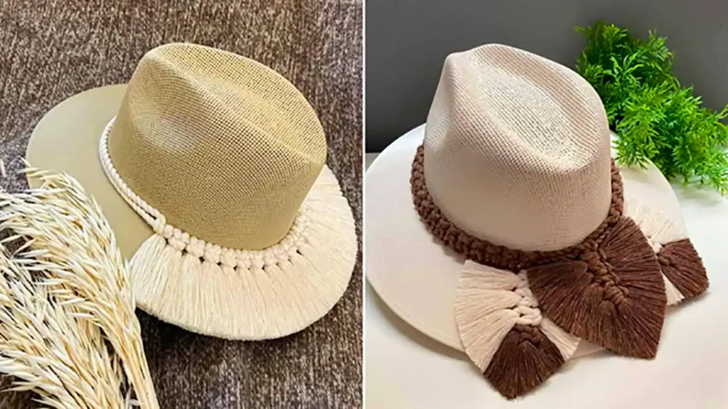 کلاه کابویی مکرومه