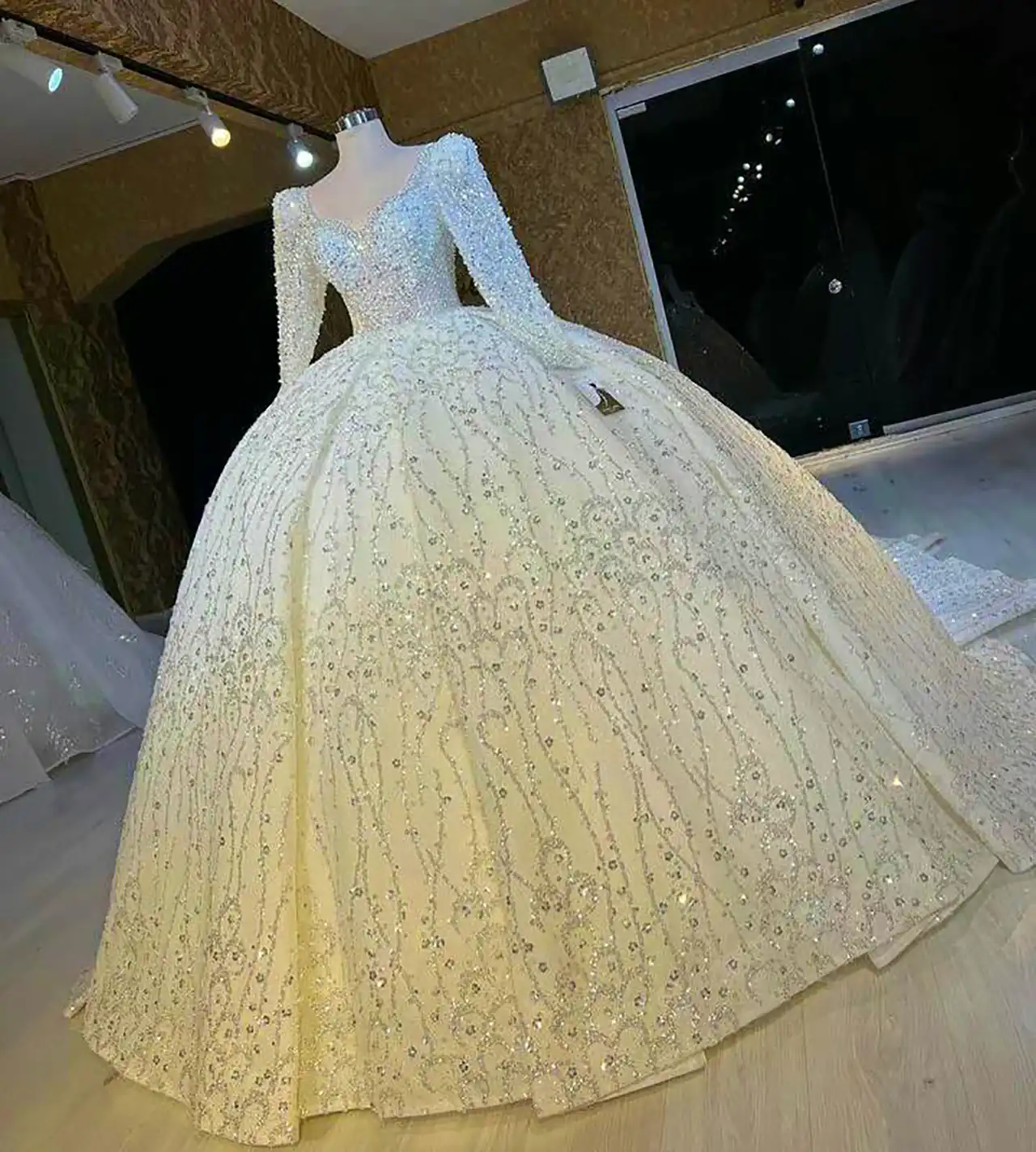 لباس عروس پرنسسی ساده