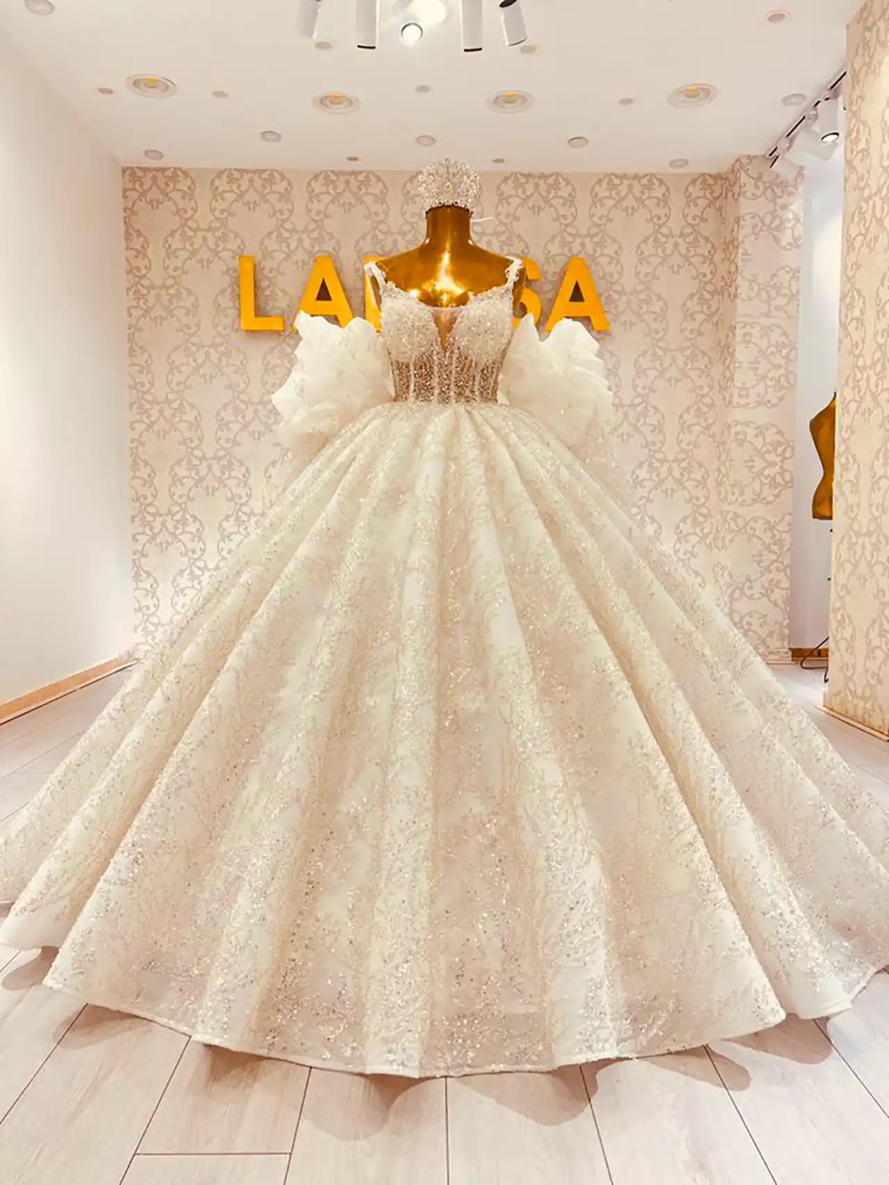 لباس عروس پرنسسی ساده