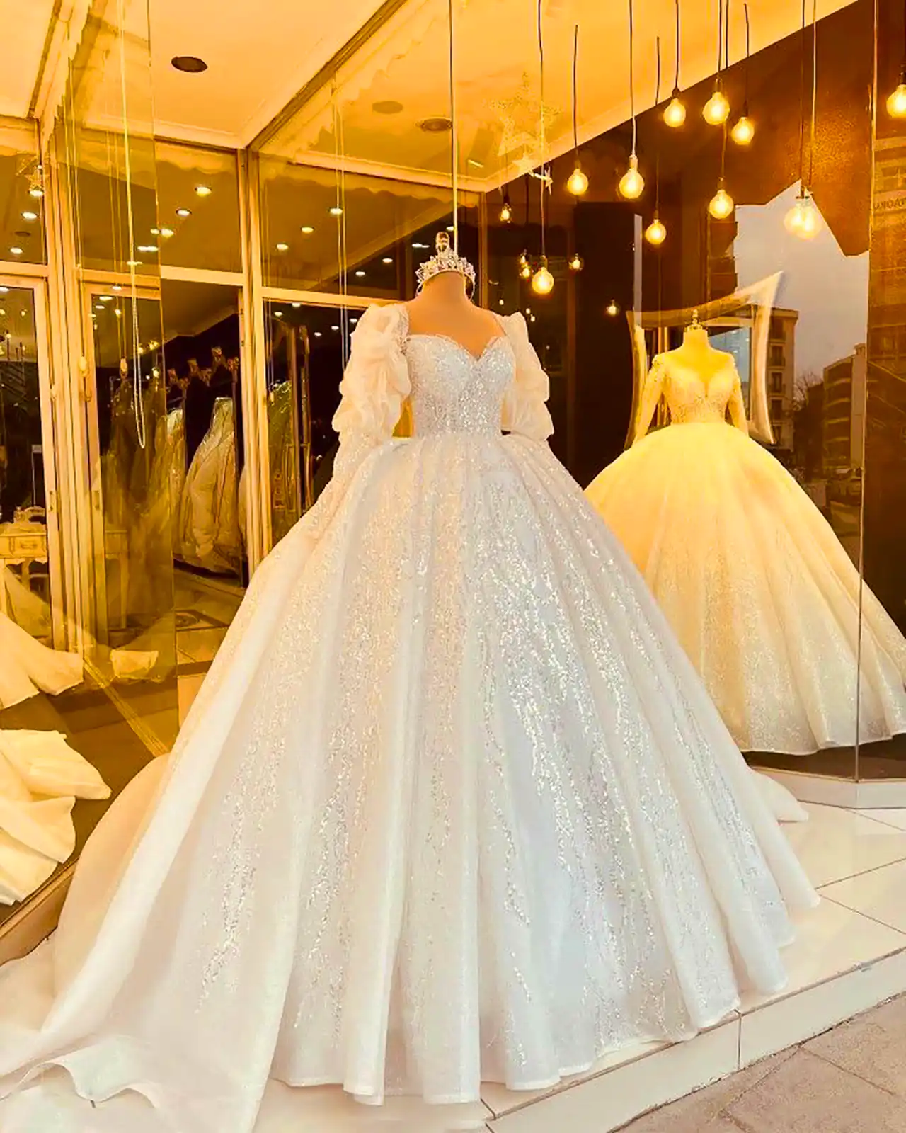 لباس عروس پرنسسی ساده