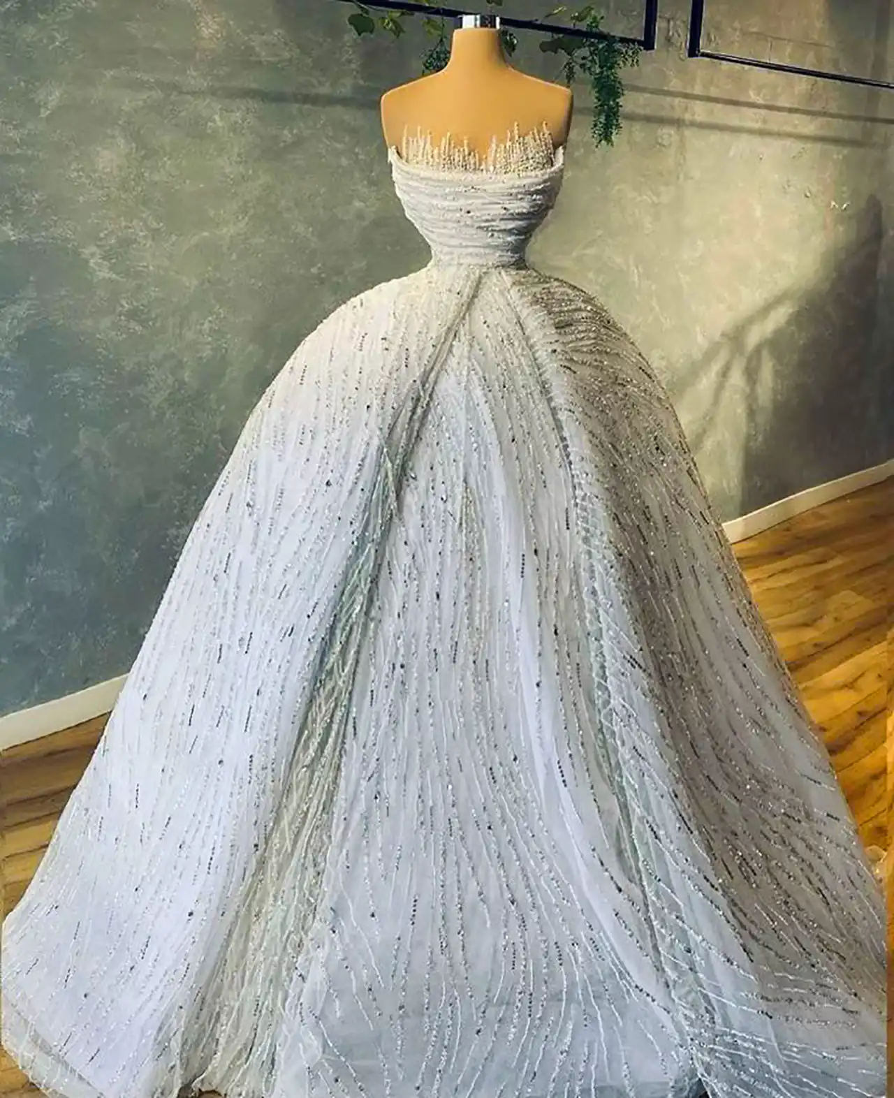 لباس عروس پرنسسی ساده