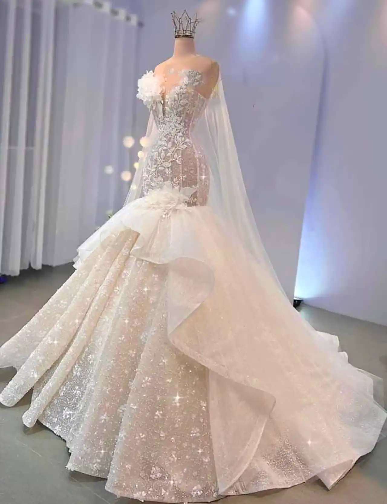 لباس عروس پرنسسی ساده