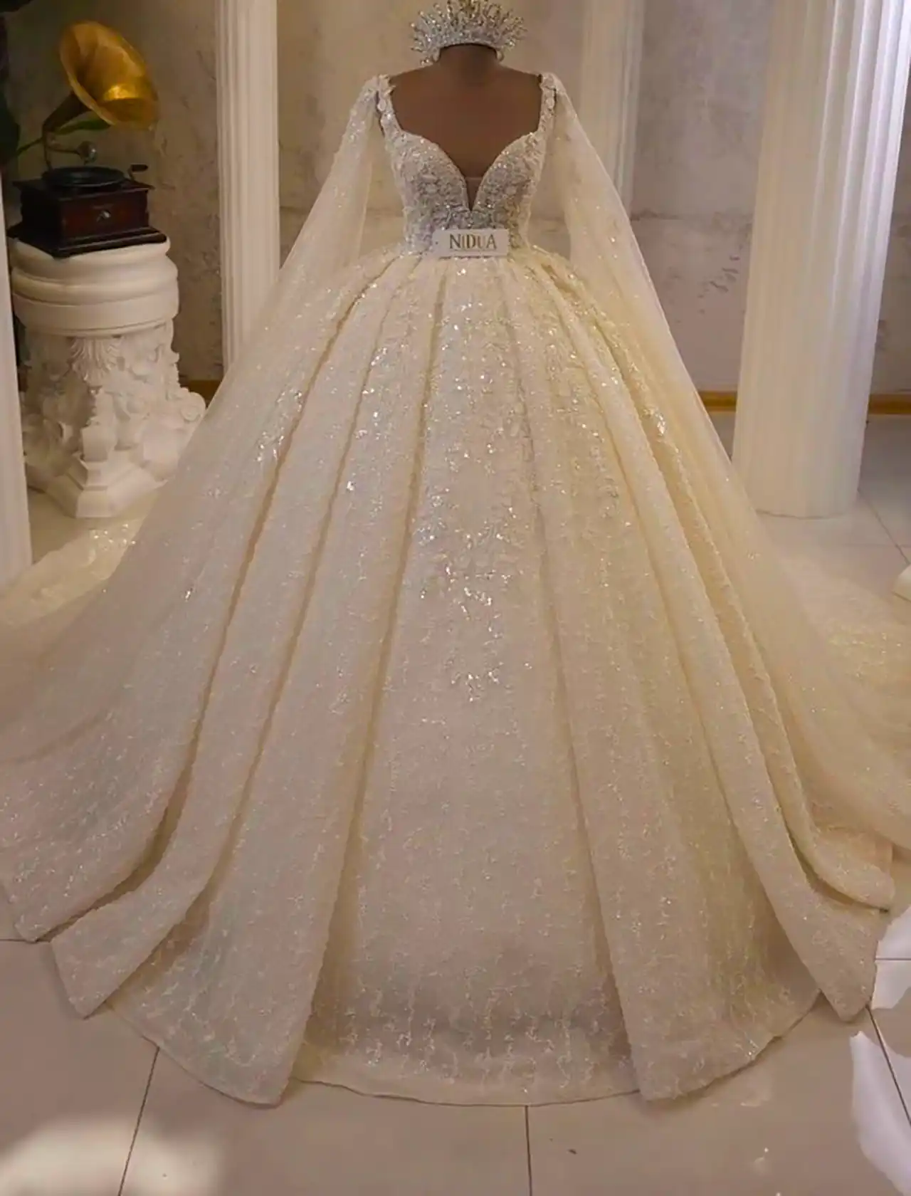 لباس عروس پرنسسی ساده