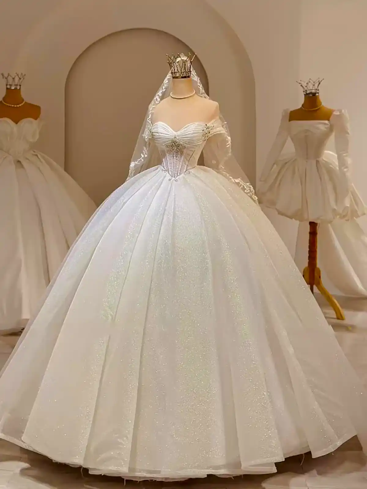 لباس عروس پرنسسی شیک