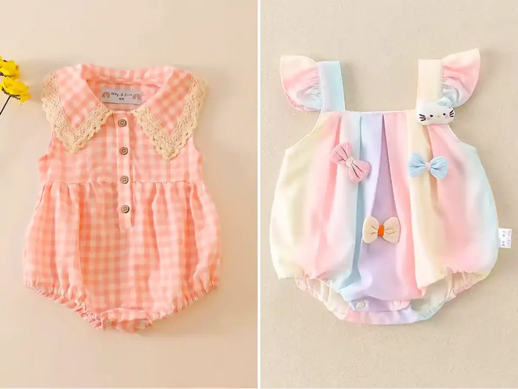 لباس سرهمی نوزادی شیک