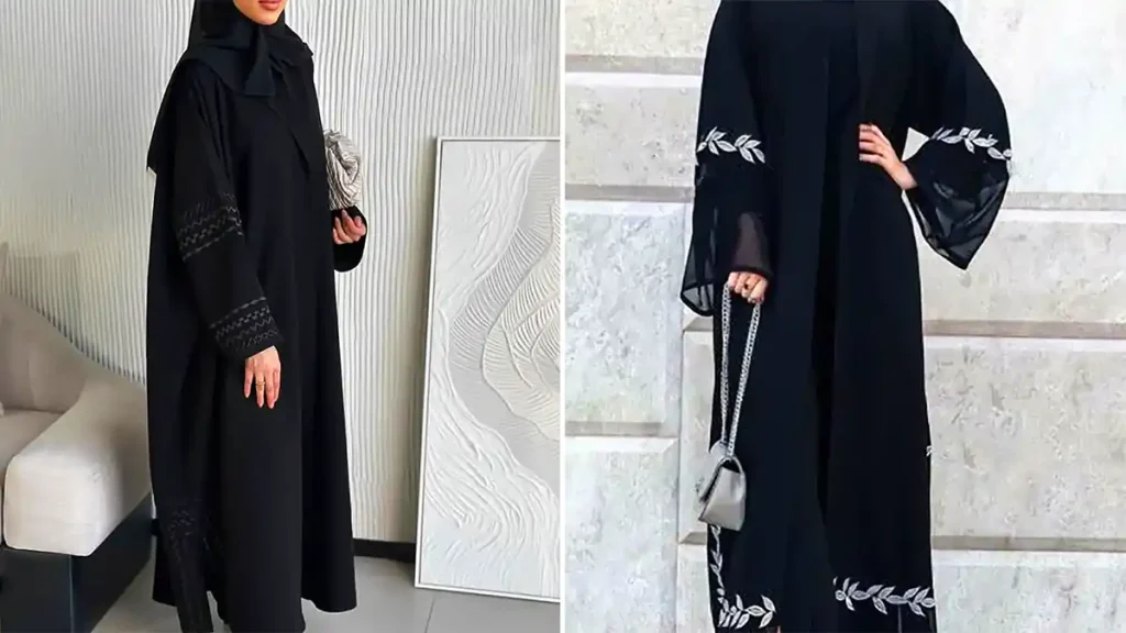 مانتو عبایی مجلسی مشکی