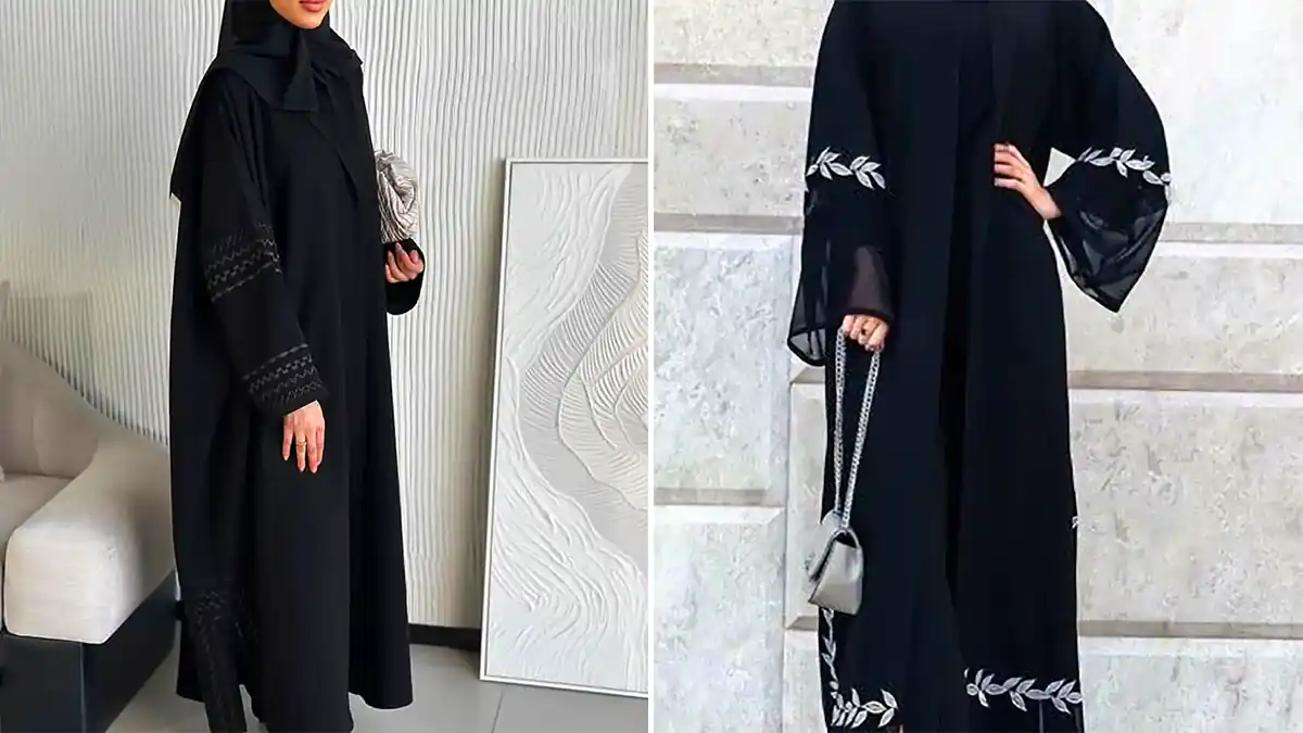 مانتو عبایی مجلسی مشکی