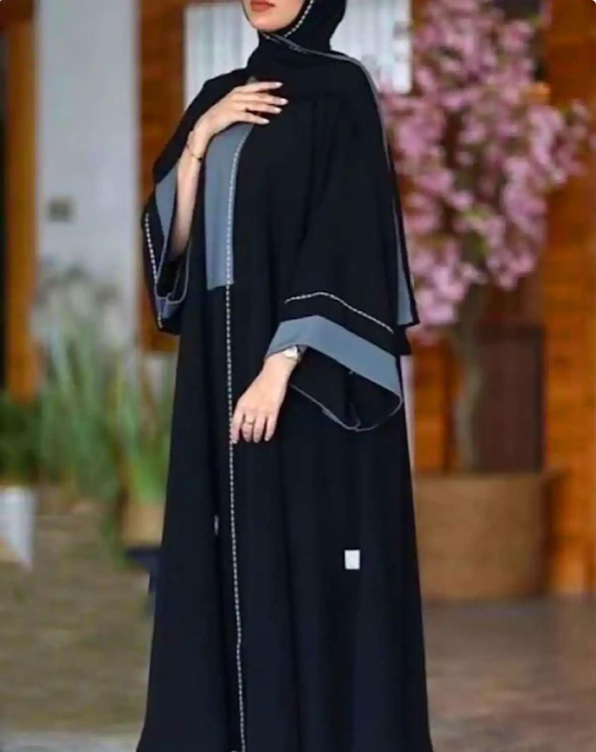 مانتو عبایی مجلسی مشکی