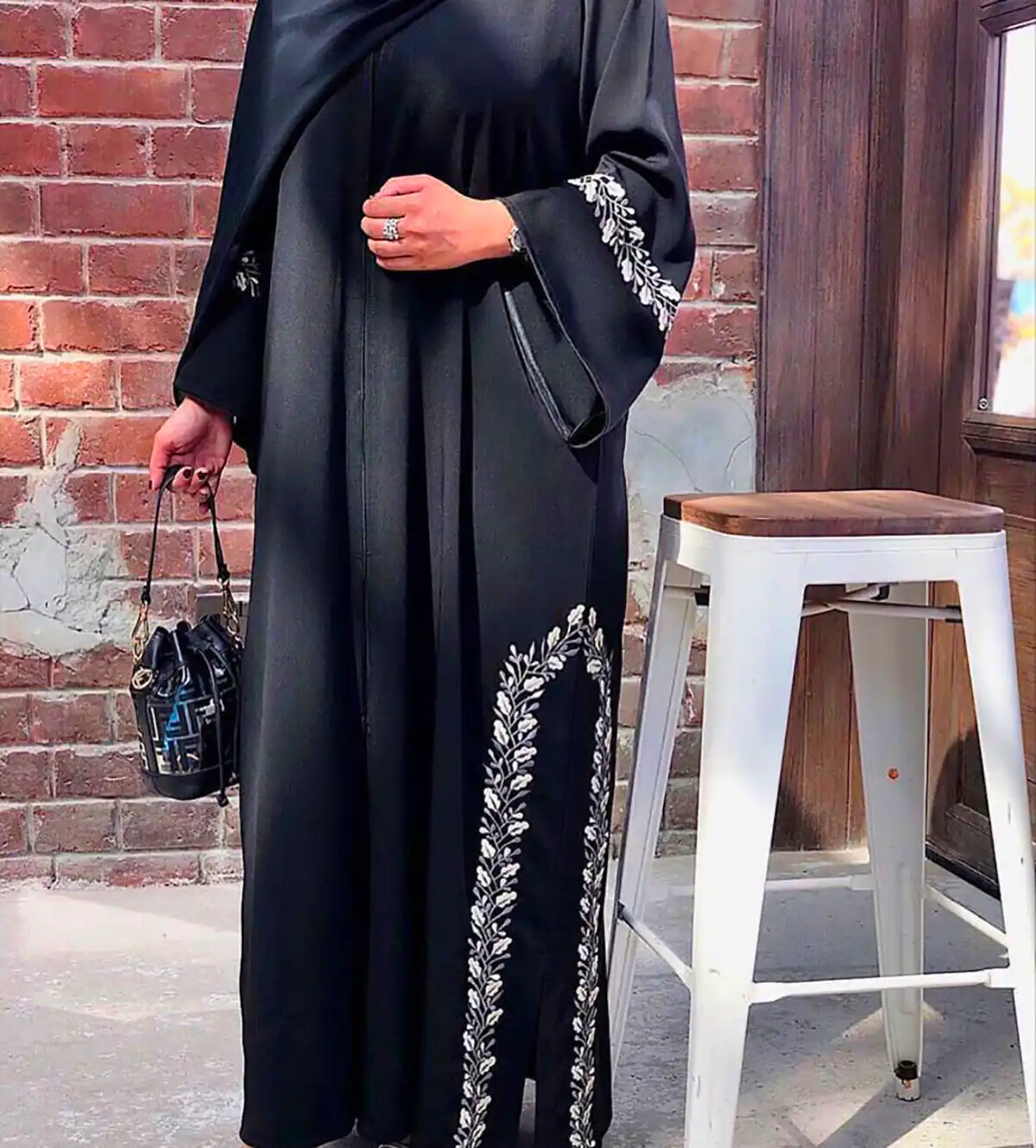 مانتو عبایی مجلسی مشکی