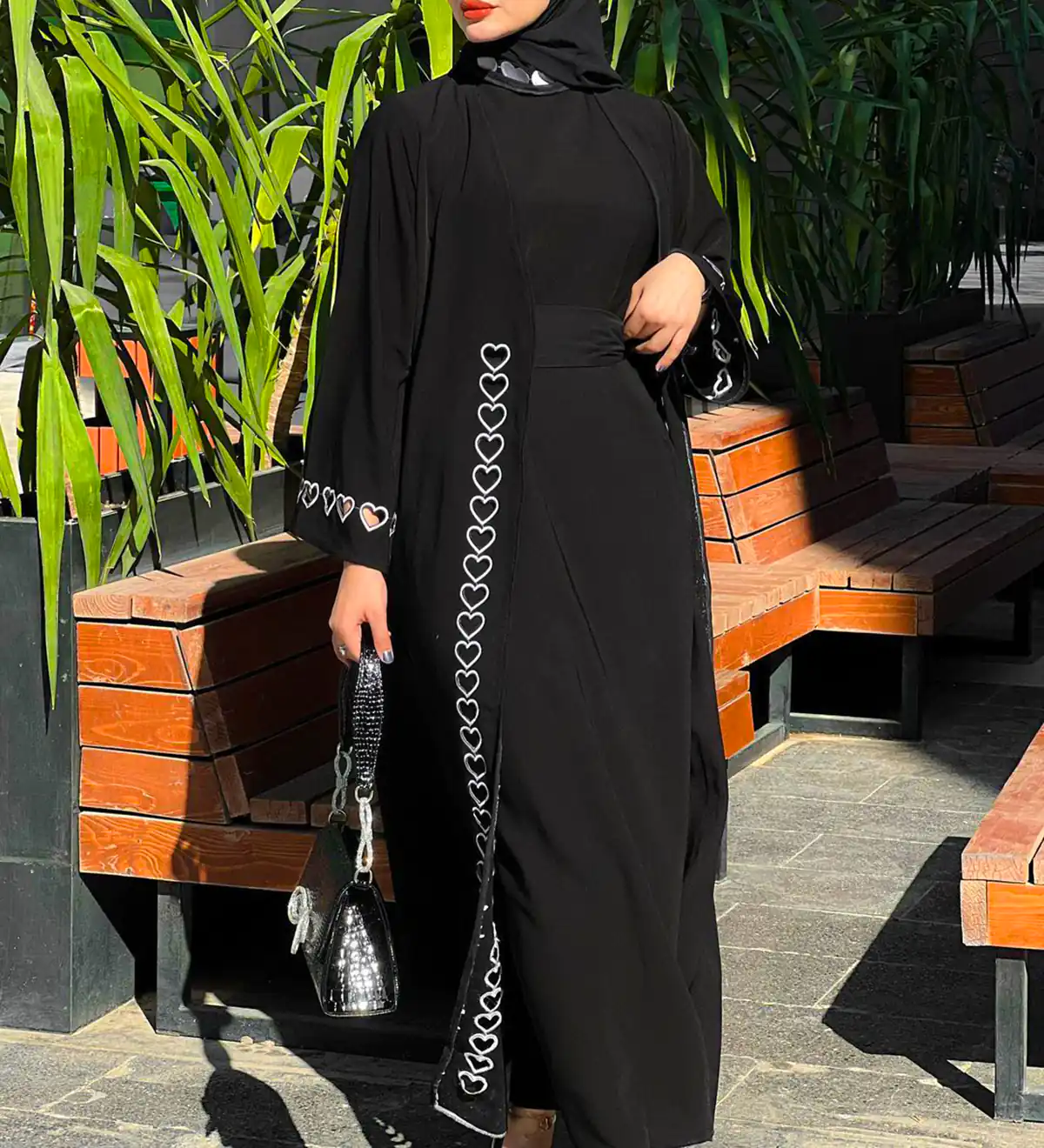 مانتو عبایی مجلسی مشکی