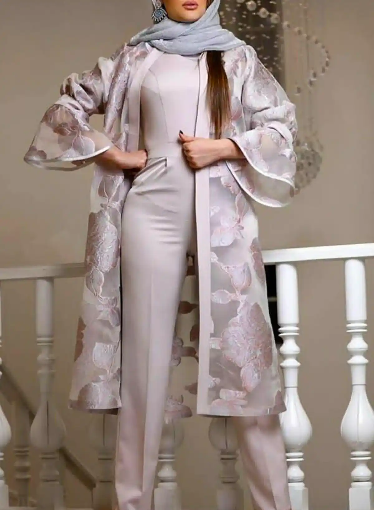 مانتو بلند زیبا و ساده