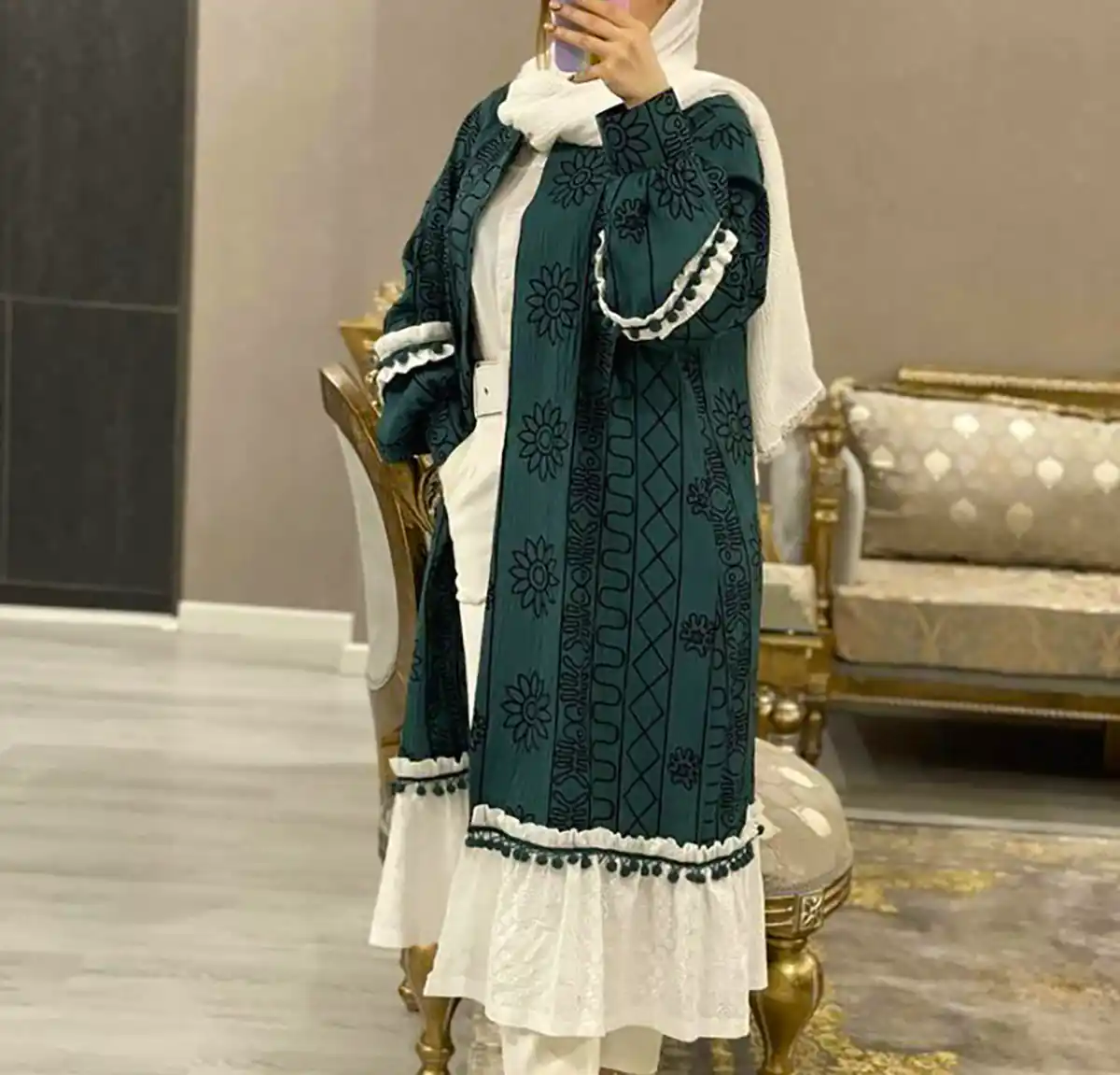 مانتو بلند زیبا و ساده