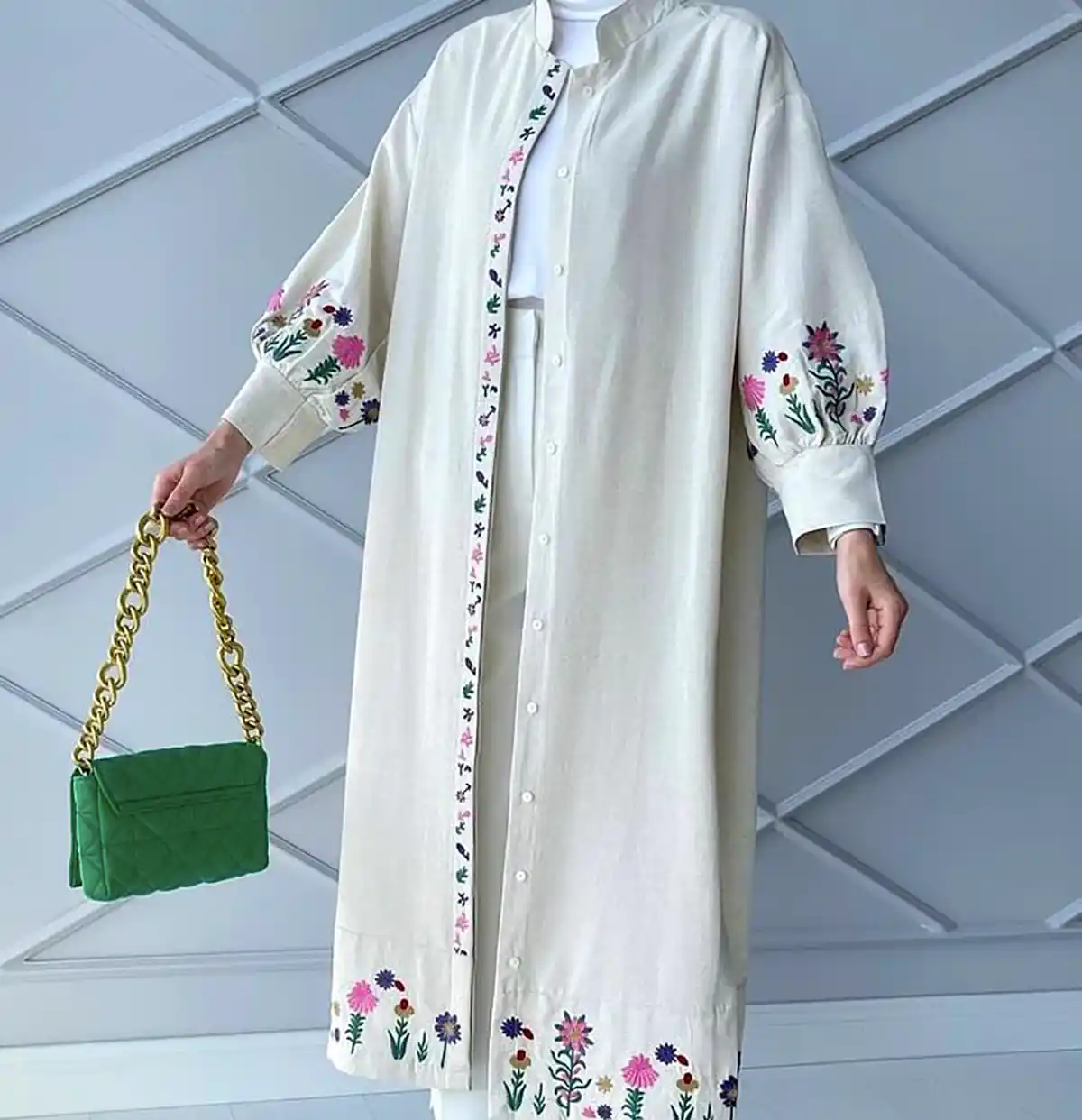 مانتو بلند زیبا و ساده