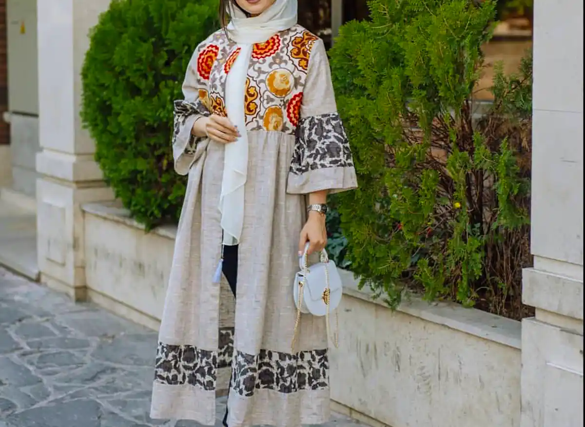 مانتو بلند زیبا و ساده