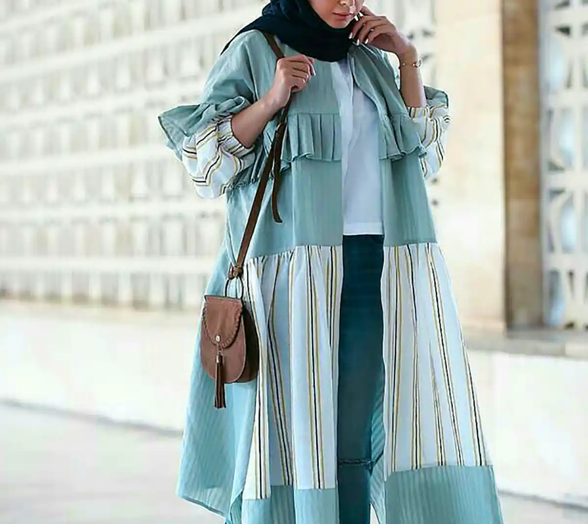 مانتو فری سایز بلند و بینظیر