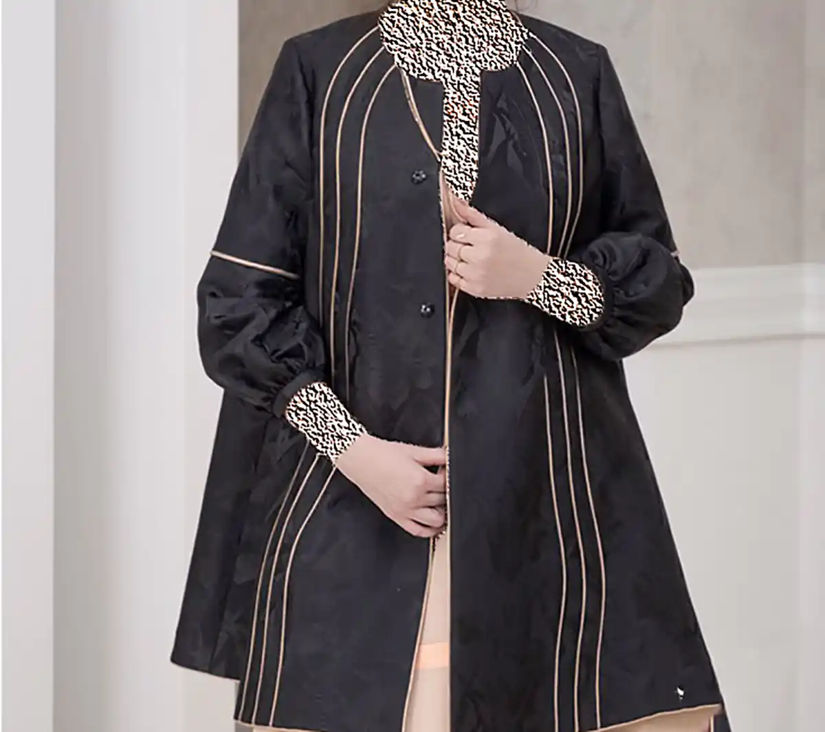 مانتو ژاکارد شیک زنانه