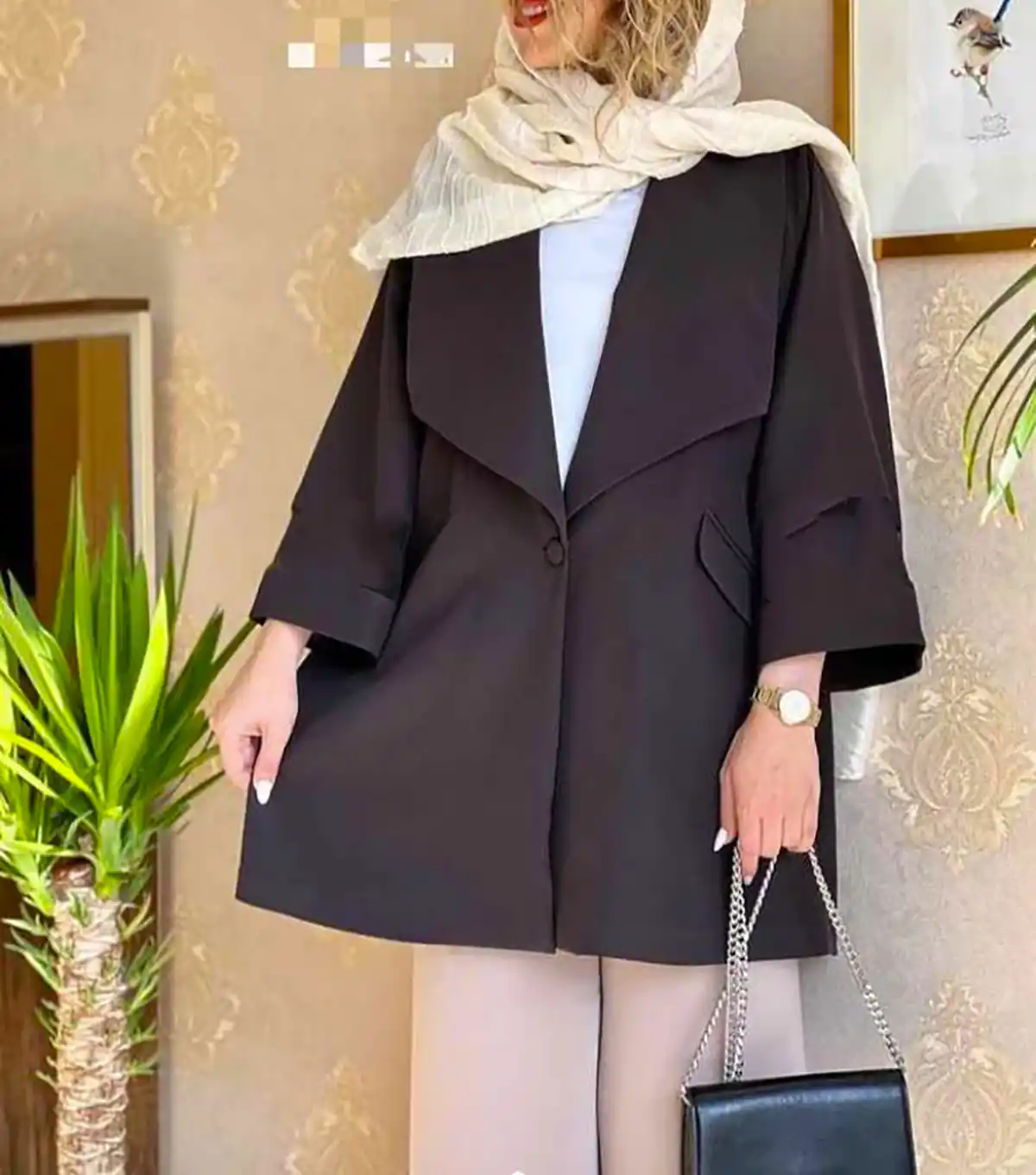 مانتو ژاکارد شیک زنانه