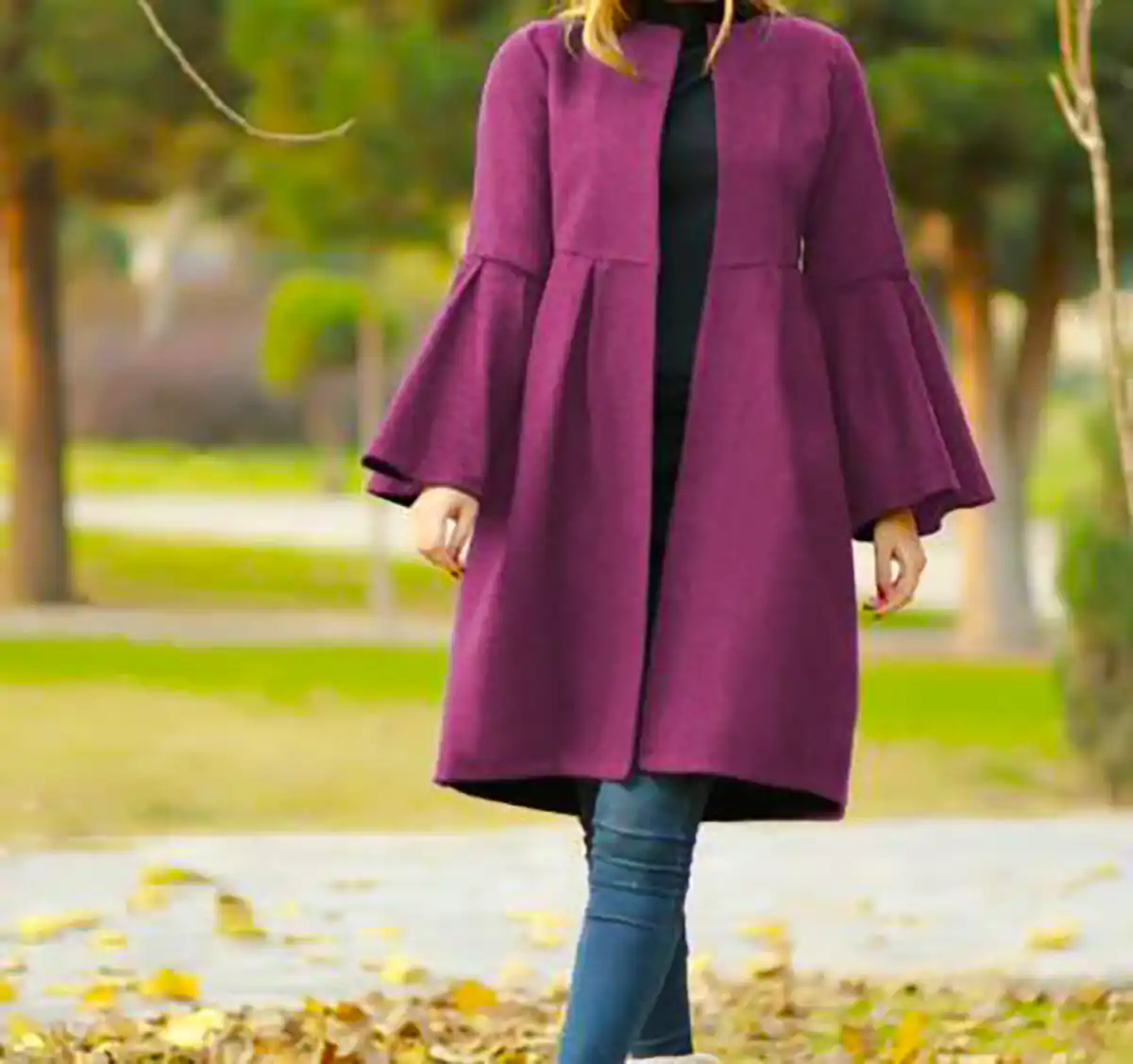 مانتو پوشیده سن بالا زیبا